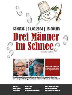 Drei Männer im Schnee